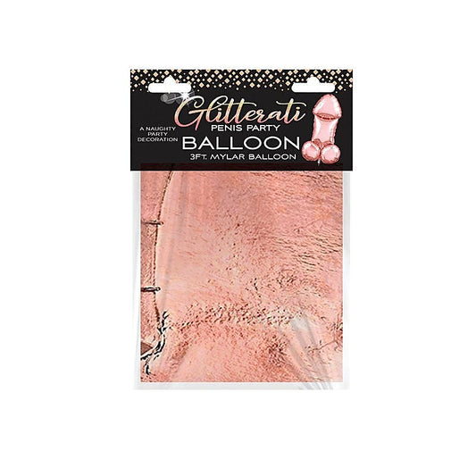 Sparkling Celebration Mylar Penis Balloon by Little Genie - Party Gifts and Novelties