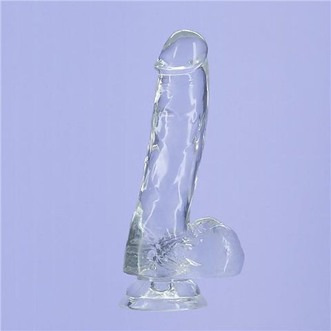 Addiction Crystal Realistic Dildo with Balls by BMS Factory - Realistic Dildos