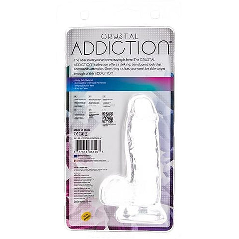 Addiction Crystal Realistic Dildo with Balls by BMS Factory - Realistic Dildos