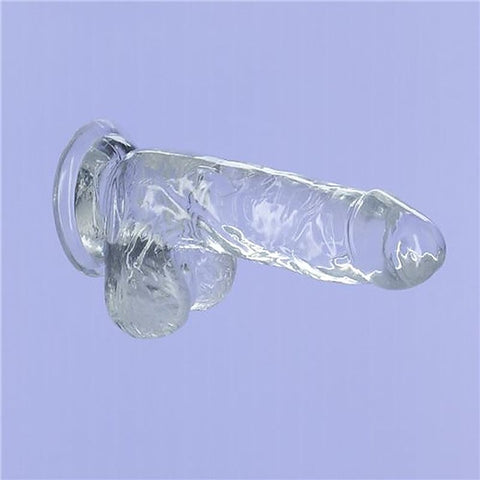 Addiction Crystal Realistic Dildo with Balls by BMS Factory - Realistic Dildos