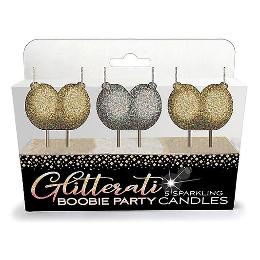 Glitterati Boobie Candle Set by Little Genie - Bachelorette and Bucks