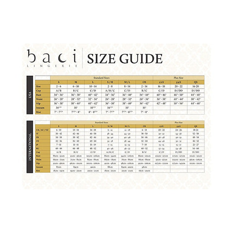 Low Rise Sexy Womens Lace Thong by Baci Lingerie - G-Strings, Panties and Shorts