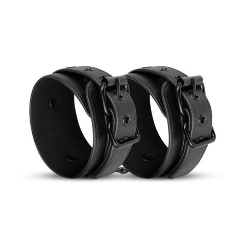 Faux Leather Handcuffs Restraints by Easytoys - Cuffs And Restraints