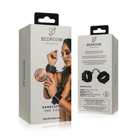 Faux Leather Handcuffs Restraints by Easytoys - Cuffs And Restraints