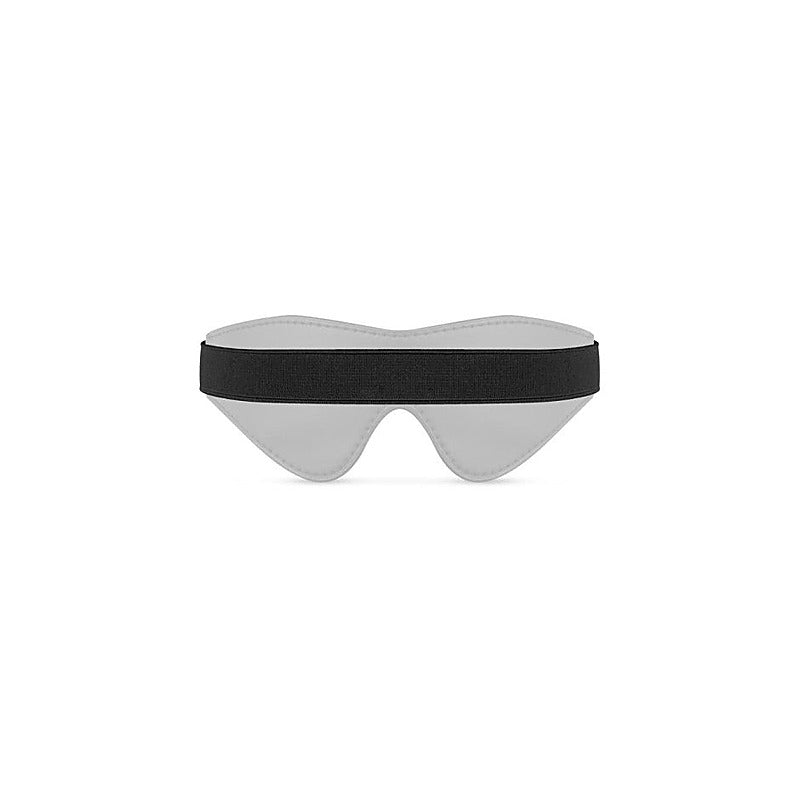 Bedroom Fantasies Faux Leather Blindfold Black Sensory Deprivation - Masks And Blindfolds