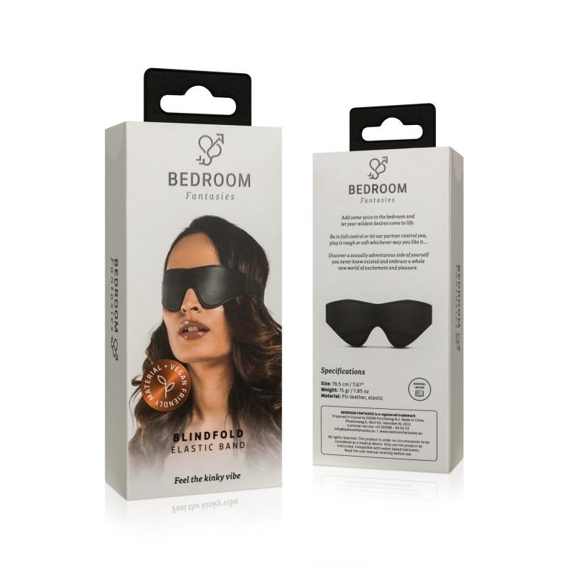 Faux Leather Blindfold by Easytoys - Masks And Blindfolds