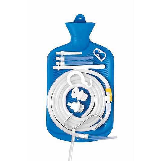 Deluxe Shower Enema Bag and Nozzle Kit by XR Brands - Enemas and Douches