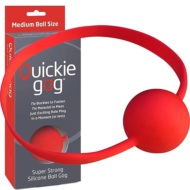 Quickie BDSM Play Gag Medium Ball by Creative Conceptions - Bondage Gags and Bits