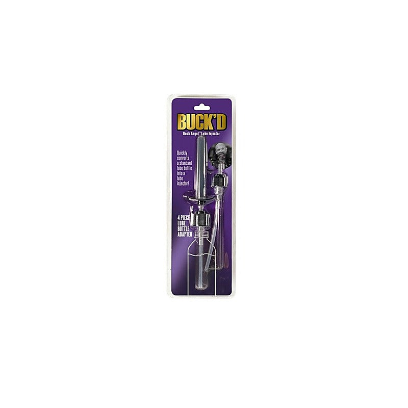 Buckd Lube Injector 4 Piece Bottle Adapter by Demon Kat - Massage Oils and Lubricants