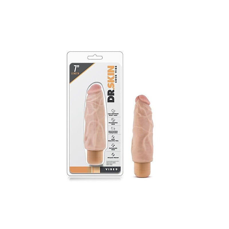 Premium Dr Skin Cock Vibe 9 by Blush Novelties - Vibrating Dildos