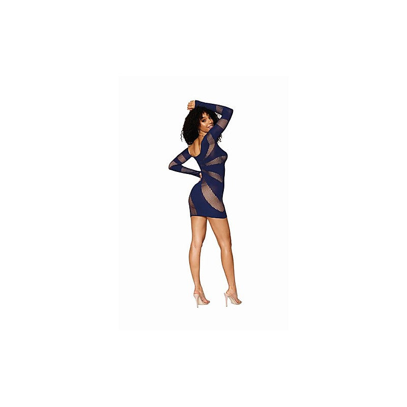 Seamless Long Sleeve Womens Chemise by Dream Girl Lingerie - BabyDolls And Chemises