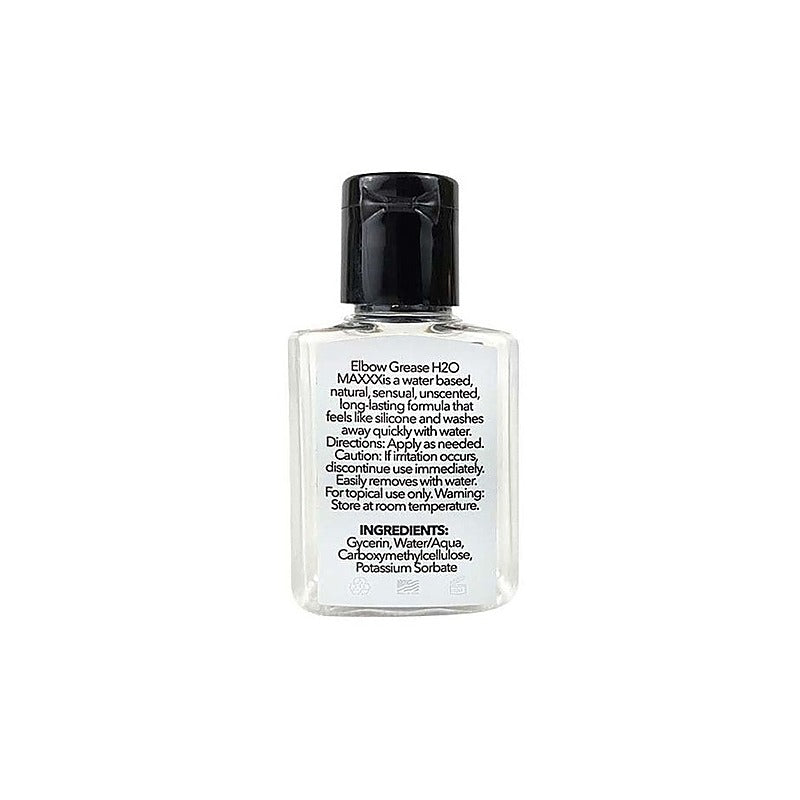 Elbow Grease H2O MAXXX Water Based Lubricant Gel Travel Size 24ml Premium Feel - Water Based Lubes