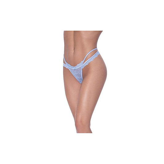 Exposed Lingerie Cross Elastic Strap Split Women's Thong - G-Strings, Panties and Shorts