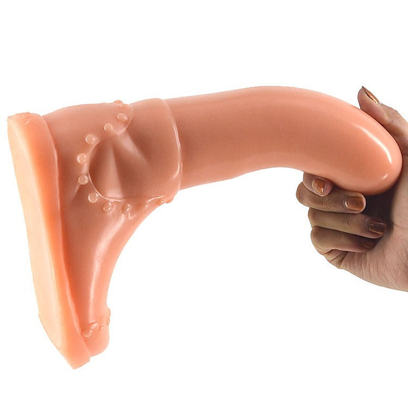 FAAK Boot Shape Realistic PVC Dildo for Unique Textured Penetration - Realistic Dildos