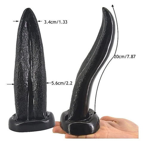 FAAK Tongue Shape Anal Plug Premium Medical Grade PVC Butt Plug - Butt Plugs