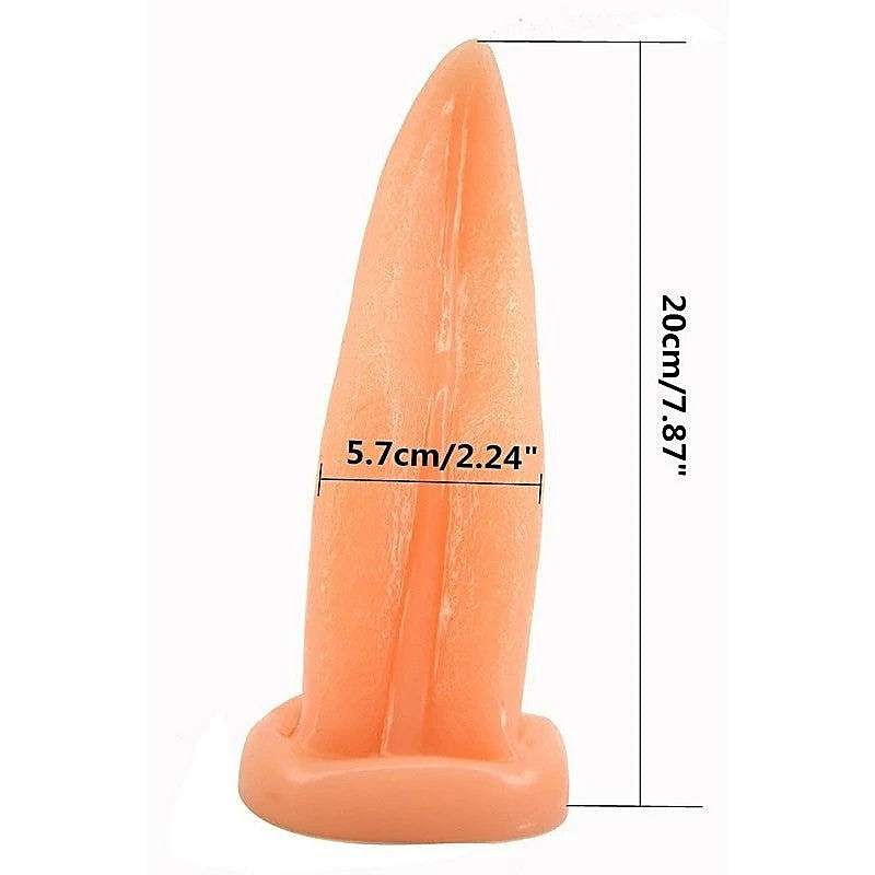 FAAK Tongue Shape Anal Plug Premium Medical Grade PVC Butt Plug - Butt Plugs