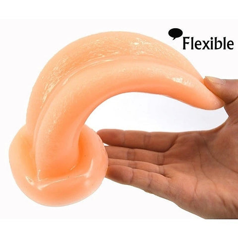 FAAK Tongue Shape Anal Plug Premium Medical Grade PVC Butt Plug - Butt Plugs