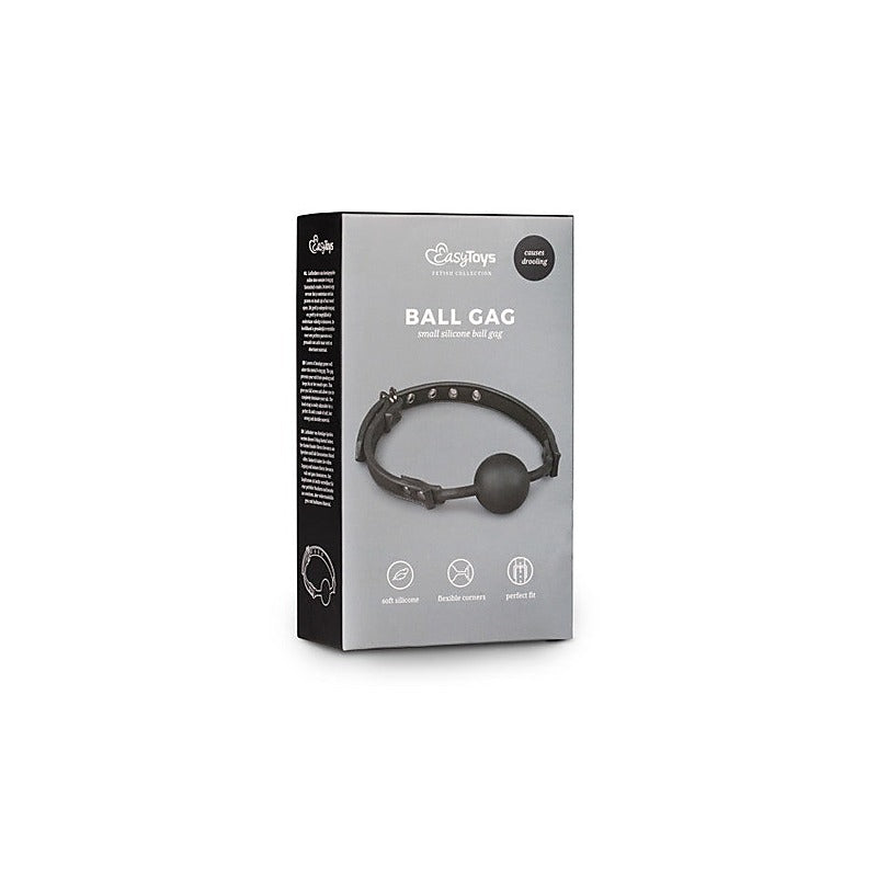 Bondage Ball Gag With Silicone Ball by Easytoys - Bondage Gags and Bits