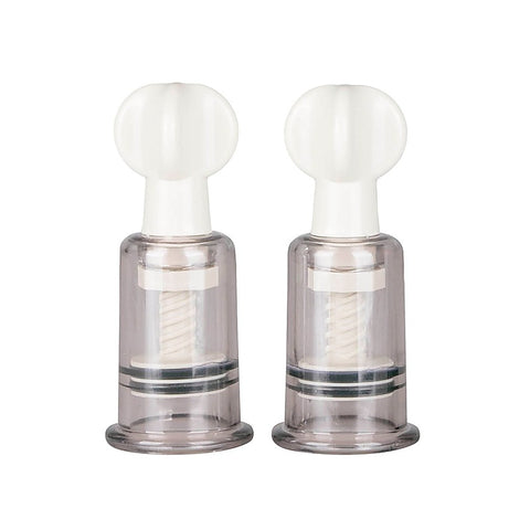 Fetish Collection Nipple and Clit Suckers 2 Piece Dual Size Suction Set - Nipple and Clit Clamps