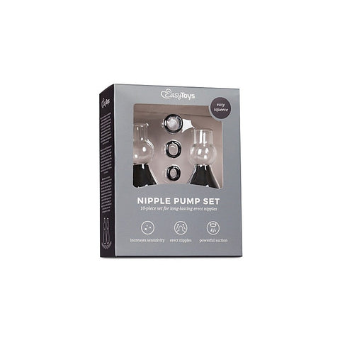 Fetish Collection Nipple Sucker Black 2 Piece Professional Vacuum System - Nipple and Clit Clamps