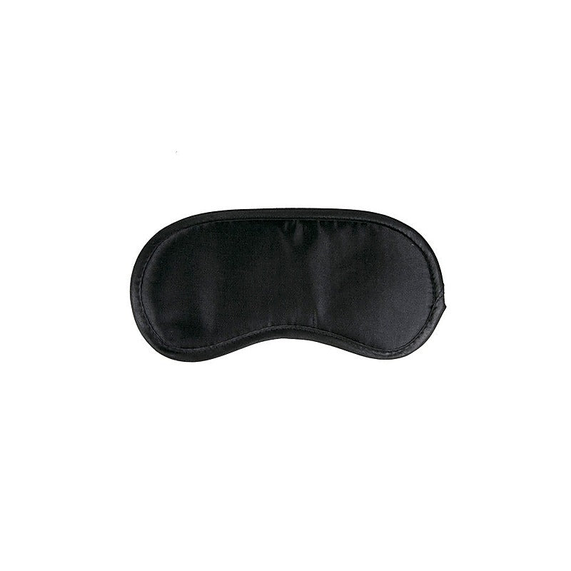 Fetish Collection Black Satin Eye Mask Premium Sensory Deprivation Bondage - Masks And Blindfolds