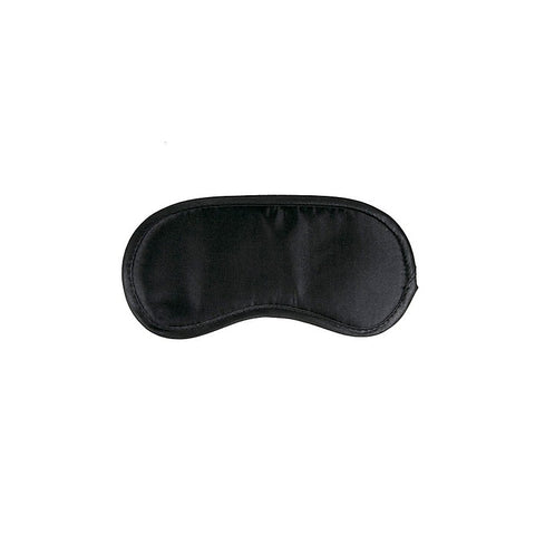 Fetish Collection Black Satin Eye Mask Premium Sensory Deprivation Bondage - Masks And Blindfolds