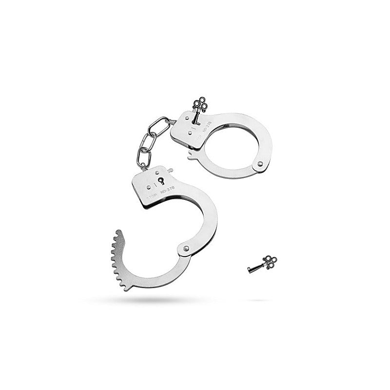 Fetish Collection Classic Metal Hand Cuffs Silver Premium Restraints - Cuffs And Restraints