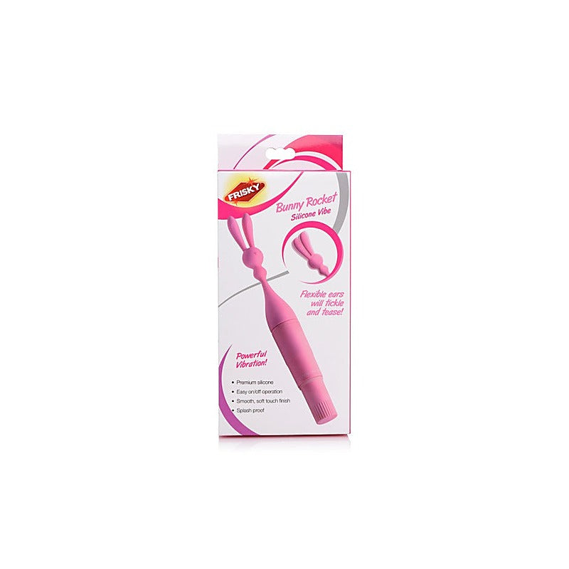 Frisky Bunny Rocket Multi Function Silicone Vibrator - Personal Massagers