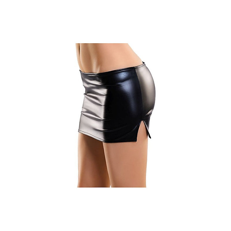 Glossy Wetlook Camren Womens Mini Skirt by ToyFa - Her Fetish