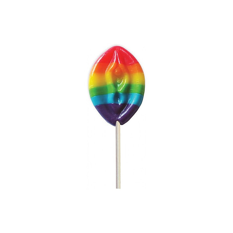 Rainbow Pussy Shaped Lollipop by Hott Products - Party Gifts and Novelties