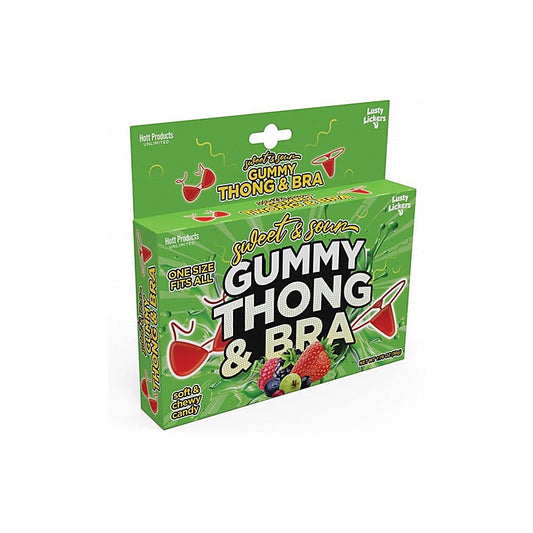 Sweet and Sour Gummy Edible Thong & Bra by Hott Products - Party Gifts and Novelties