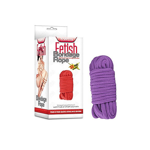 Premium Fetish Bondage Play Rope 10m by Lovetoy - Cuffs And Restraints