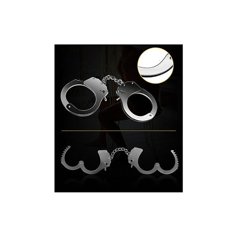 Fetish Pleasure Metal Hand Cuff by Lovetoy - Cuffs And Restraints