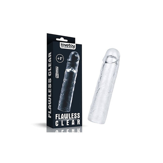 Clear Penis Extender Sleeve Plus by Lovetoy - Penis Sleeves and Extenders