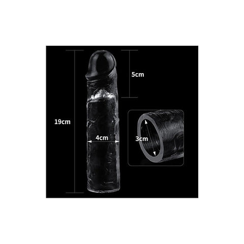 Clear Penis Extender Sleeve Plus by Lovetoy - Penis Sleeves and Extenders