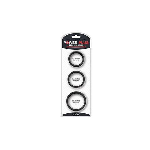 Stretchy Silicone Cock Rings Set 3 Piece by Lovetoy - Cock Ring Sets