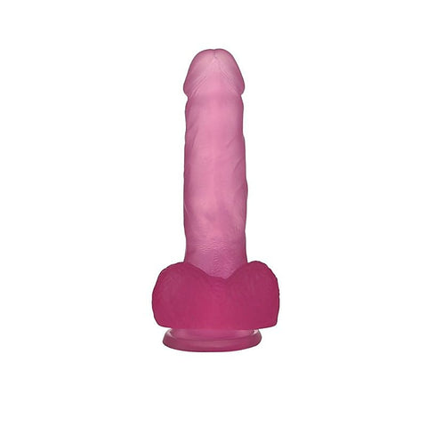 Jelly Studs Crystal Curved Realistic Dildo by Lovetoy - Realistic Dildos