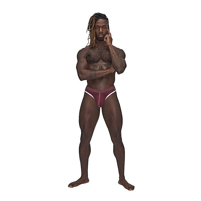 Male Power Sport Stretchy Mens Mesh Thong by Magic Silk - Mens Briefs And Boxers