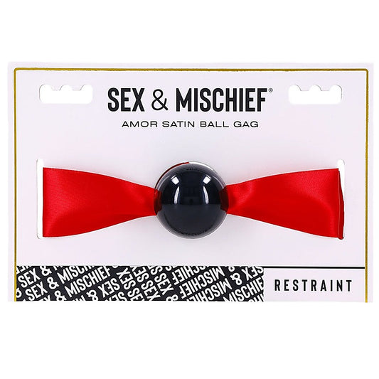 Amor Satin Ball Gag by Sportsheets - Bondage Gags and Bits