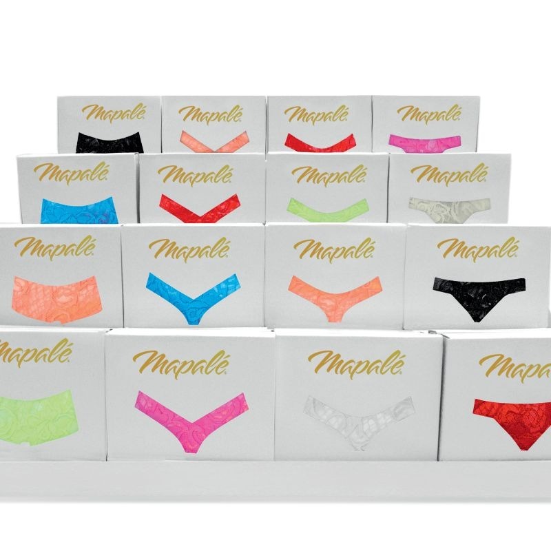 Sexy Lace Thong With Sper Sexy V Front Orange by Mapale - G-Strings, Panties and Shorts