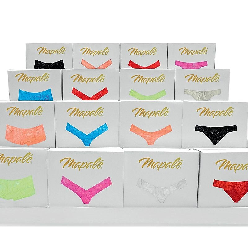 Premium Lace V Back Sexy Womens Thong by Mapale - G-Strings, Panties and Shorts
