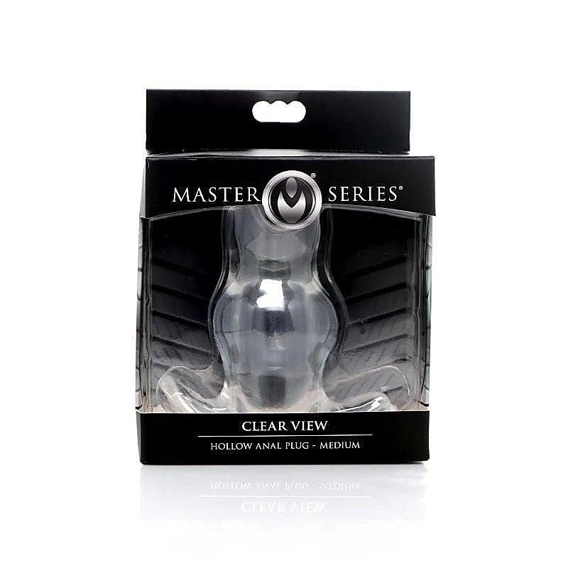Master Series Clear View Hollow Anal Plug by XR Brands - Butt Plugs