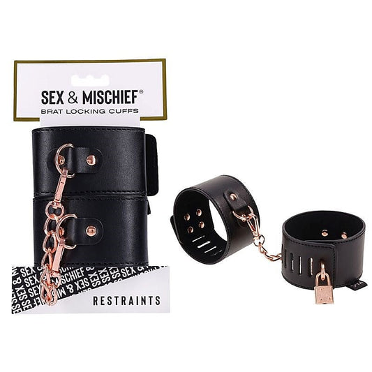 Brat Locking Cuffs by Sportsheets - Cuffs and Restraints