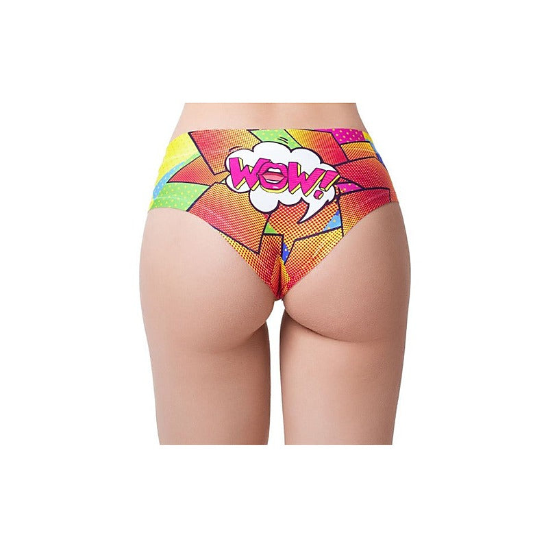 Comic Fans Yellow Slip Women's Thong by Mememe Lingerie - G-Strings, Panties and Shorts