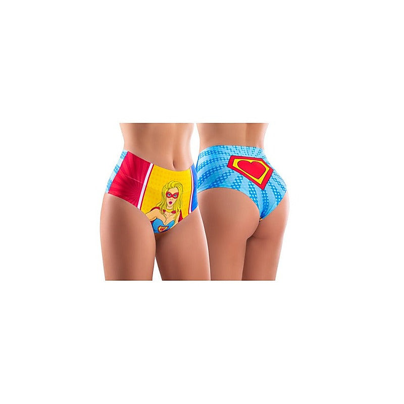 Comics Wonder Girl Hi-Briefs by Mememe Lingerie - G-Strings, Panties and Shorts