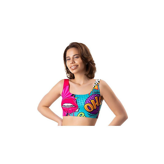 Comics Oh Women's Crop Top by Mememe Lingerie - Bras and Bra Sets