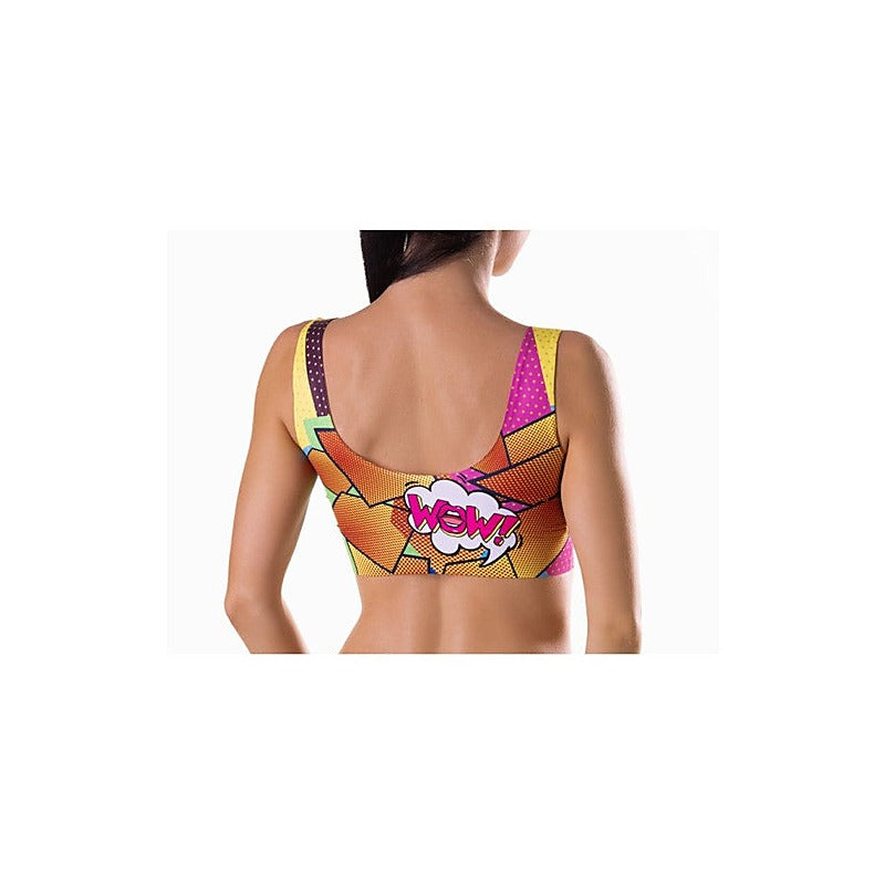 Comics Hot Sexy Women's Crop Top by Mememe Lingerie - Bras and Bra Sets
