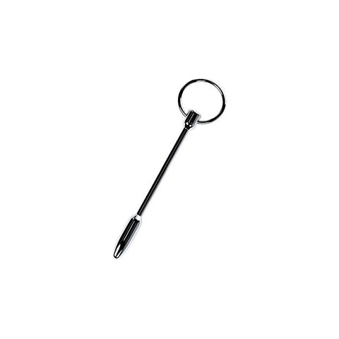 ToyFa Metal Silver Metal Male Pleasure Urethral Plug With Cock Ring Waterproof - Urethral Sounds