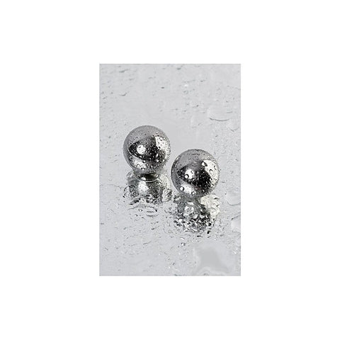 ToyFa Metal Silver Metal 2 Piece Vaginal Balls 2.5cm Medical Steel - Love Eggs and Kegel Exercisers
