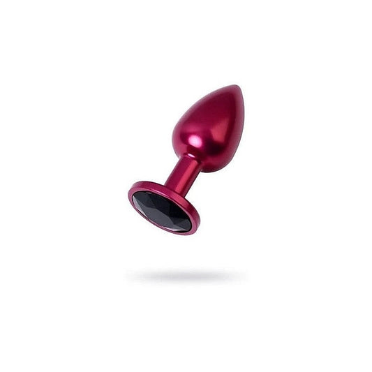 Metal Anal Plug With Coloured Crystal Gem by ToyFa - Butt Plugs